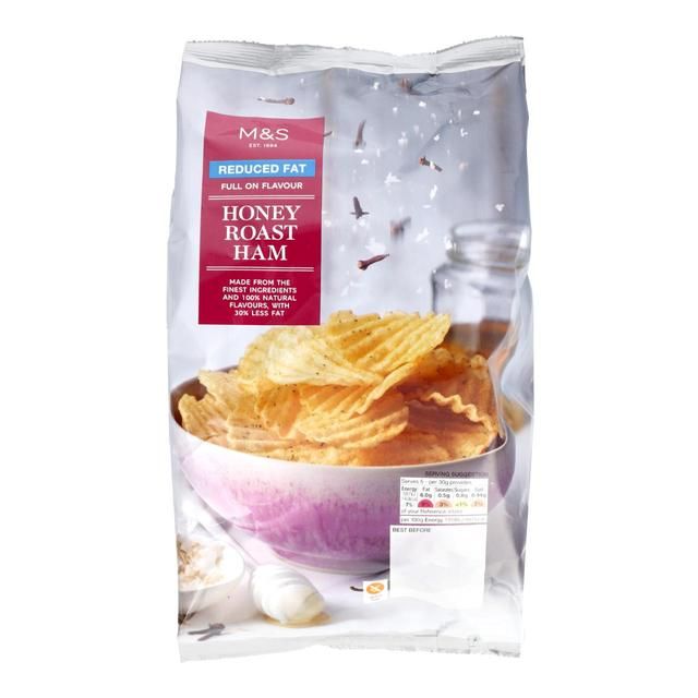 M&S Reduced Fat Honey Roast Ham Crisps 150g