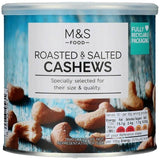 M&S Roasted & Salted Cashew Tin 300g GOODS M&S