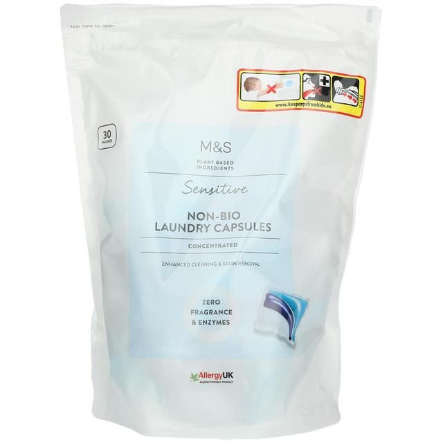 M&S Sensitive Non-Bio Laundry Capsules 30 per pack