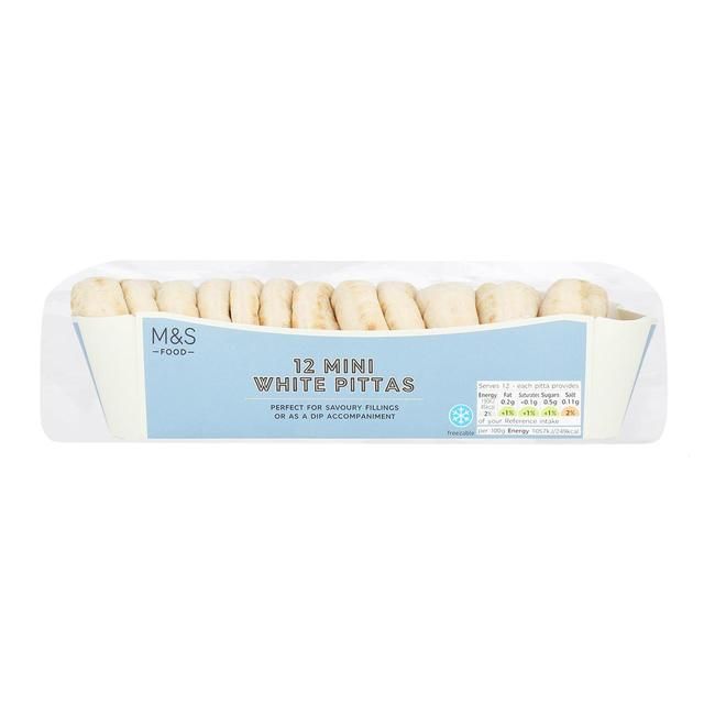 M&S Small White Pittas 12 per pack