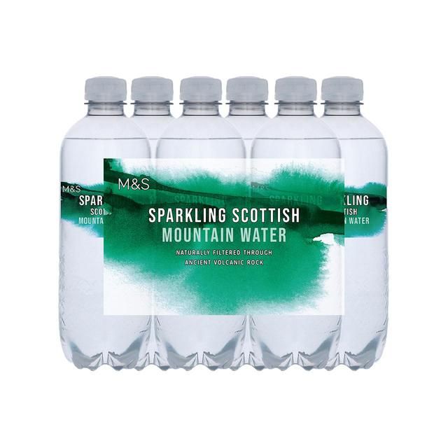 M&S Sparkling Scottish Mountain Water 6 x 500ml