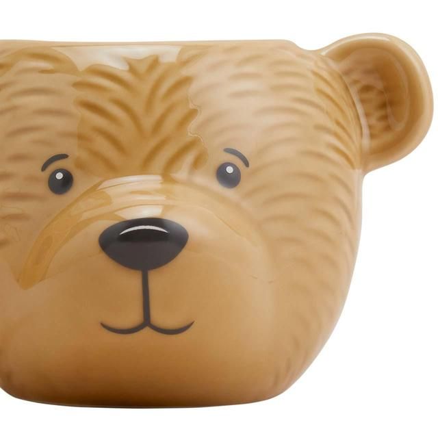 M&S Spencer Bear Shaped Mug Brown