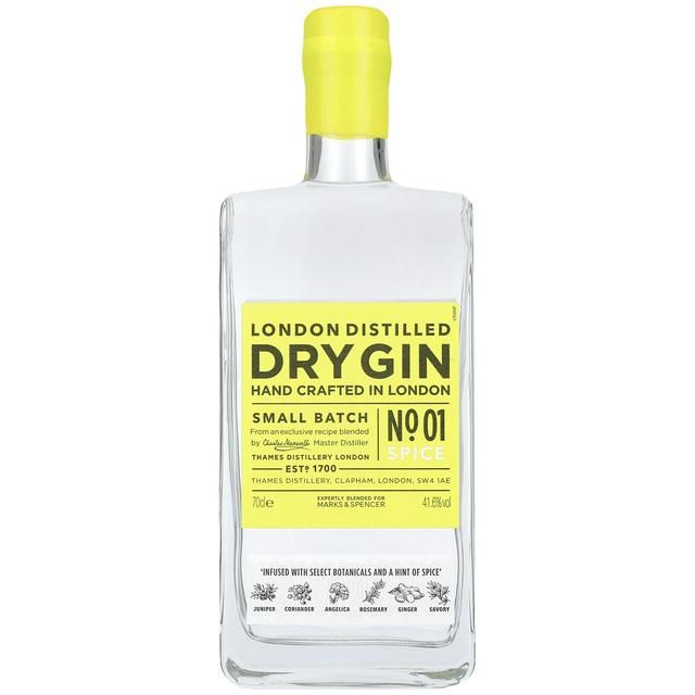 M&S Spiced London Distilled Dry Gin   70cl