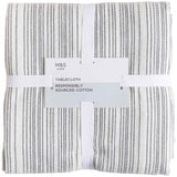 M&S Striped Pure Cotton Tablecloth