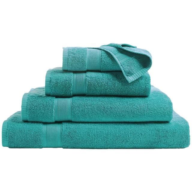 M&S Super Soft Pure Cotton Antibacterial Towel Face Towels 2pk Teal 2 per pack