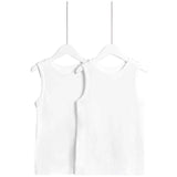 M&S Thermal Vest 2-12 Years White 2 Pack
