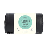 M&S Tie Handle Strong Refuse Sacks 75L 20 per pack
