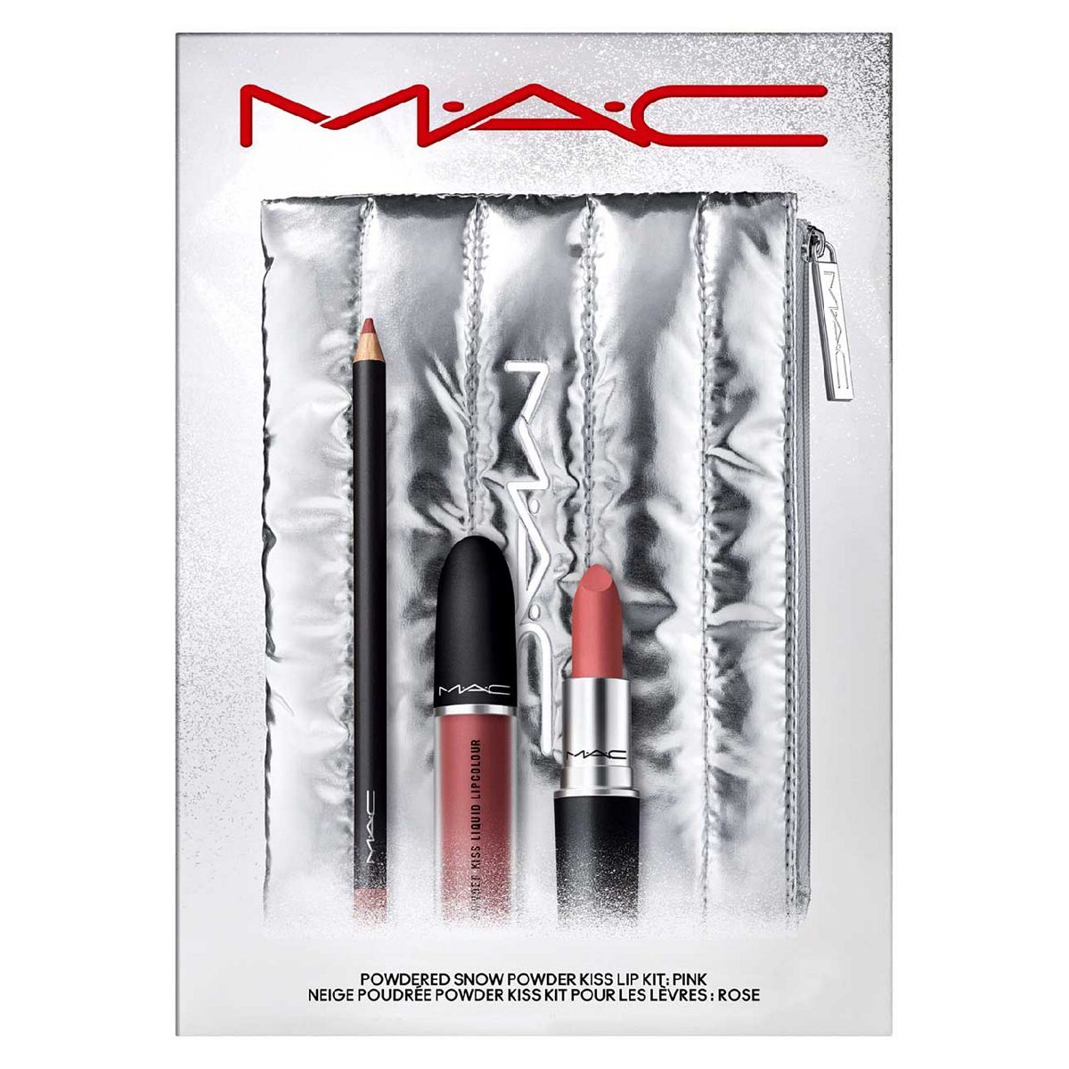 MAC Powdered Snow Powder Kiss Lip Kit - Pink