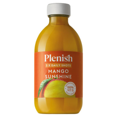 Plenish Mango Sunshine Dosing Shots Bottle 5 x 60ml