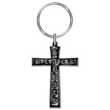 Superdrug Black Sabbath Cross Enamel Keyring- Buy online at McGrocer
