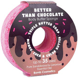 Bomb Cosmetics Body Buffer Soap Sponge - Better Than Chocolate