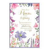 Simon Elvin With Love Mum Happy Birthday Card (Pack of 6)