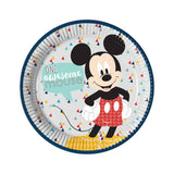 Material: Paper. Width: 9in. Characters: Mickey Mouse. Design: Printed, Text, Triangle. 100% Officially Licensed.