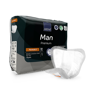 Abena Man Formula 2 700ml Absorbency Pack of 15 Incontinence Pads