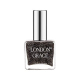 London Grace Ross Nail Polish Sparkly Black 12ml
