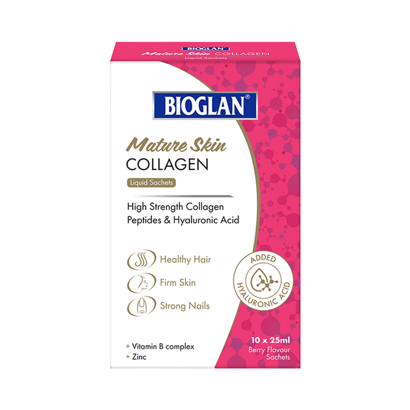 Bioglan Kollagen für reife Haut, Beeren-Geschmack, Sachets 10 x 25ml