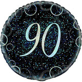 Unique Party Glitz 90th Foil Balloon