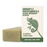 Wylder Naturals Hemp Seed Oil & Patchouli with Spinach Scrub Soap 120g