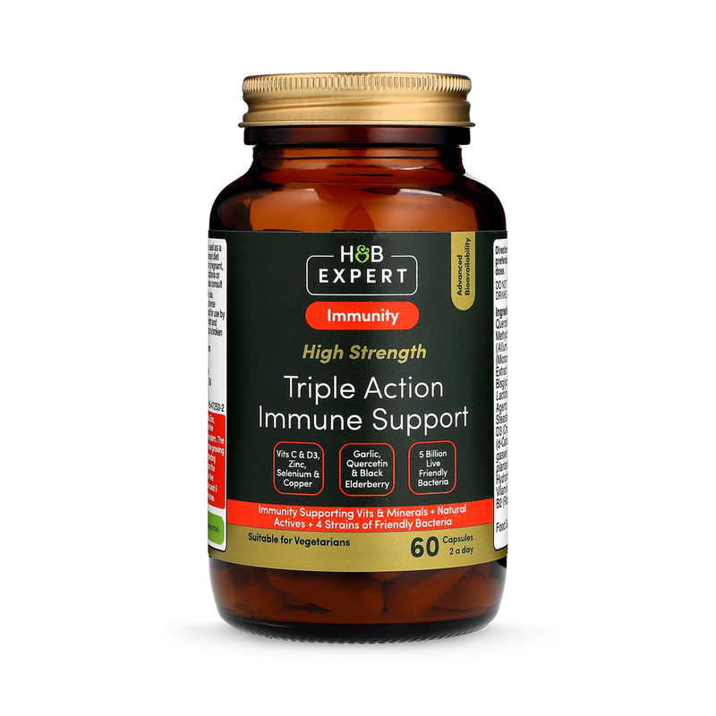 HB Expert High Strength Triple Action Immune Support 60 Capsules