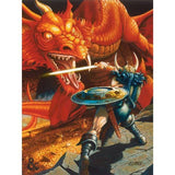 Dungeons & Dragons Warrior Red Dragon Framed Canvas Print