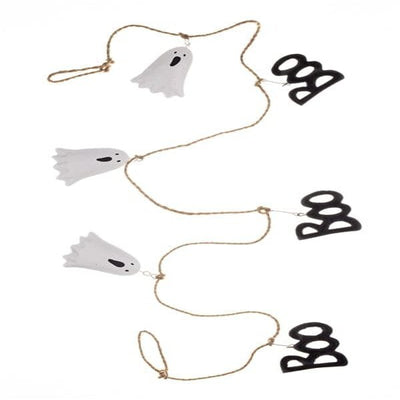 Superdrug Shoeless Joe Metal Boo and Ghost Halloween Garland- Buy online at McGrocer