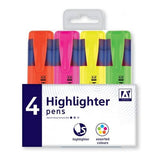 A Star Highlighters (Pack Of 4)