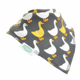 Ziggle Bandana Dribble Bib - Farm Geese