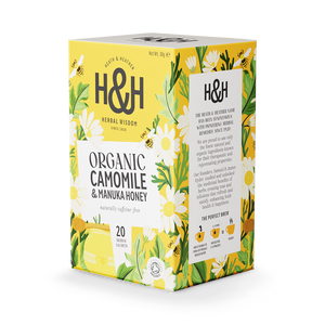 Heath Heather Organic Camomile with Manuka Honey 20 Tea Bags