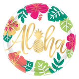 Amscan Aloha Paper Party Plates (Pack of 8)