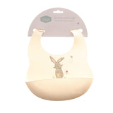 Ziggle Catch It Silicone Bib Cream Bunny