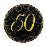 Unique Party Glitz 50th Birthday Foil Balloon