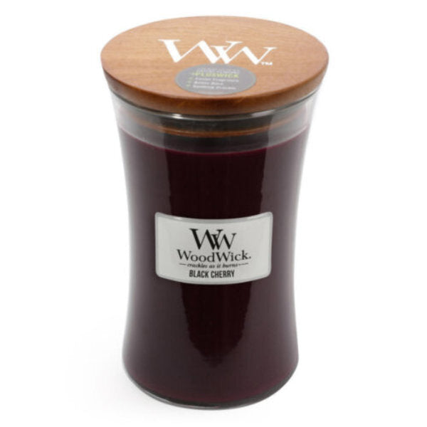 Woodwick Large Hourglass Candle Black Cherry 21.5oz