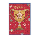 Simon Elvin It´s Your Birthday Trophy Card (Pack of 6)