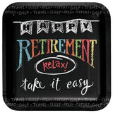 Superdrug Creative Party Sketch Retirement Party Plates (Pack of 8)- Buy online at McGrocer
