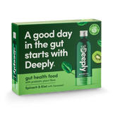Holland & Barrett Deeply Gut Health Food With Prebiotic Plant Fibre Spinach Kiwi With Seaweed Multipack 4 x 455ml- Buy online at McGrocer