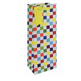 Eurowrap Checkerboard Bottle Bag (Pack of 6)
