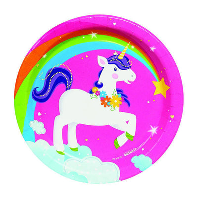 Superdrug Bristol Novelty Fairytale Unicorn Paper Plates(Pack Of 8)(S)- Buy online at McGrocer