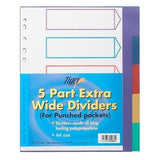 Superdrug Tiger Stationery Polypropylene A4 Index Dividers (Pack of 5)- Buy online at McGrocer