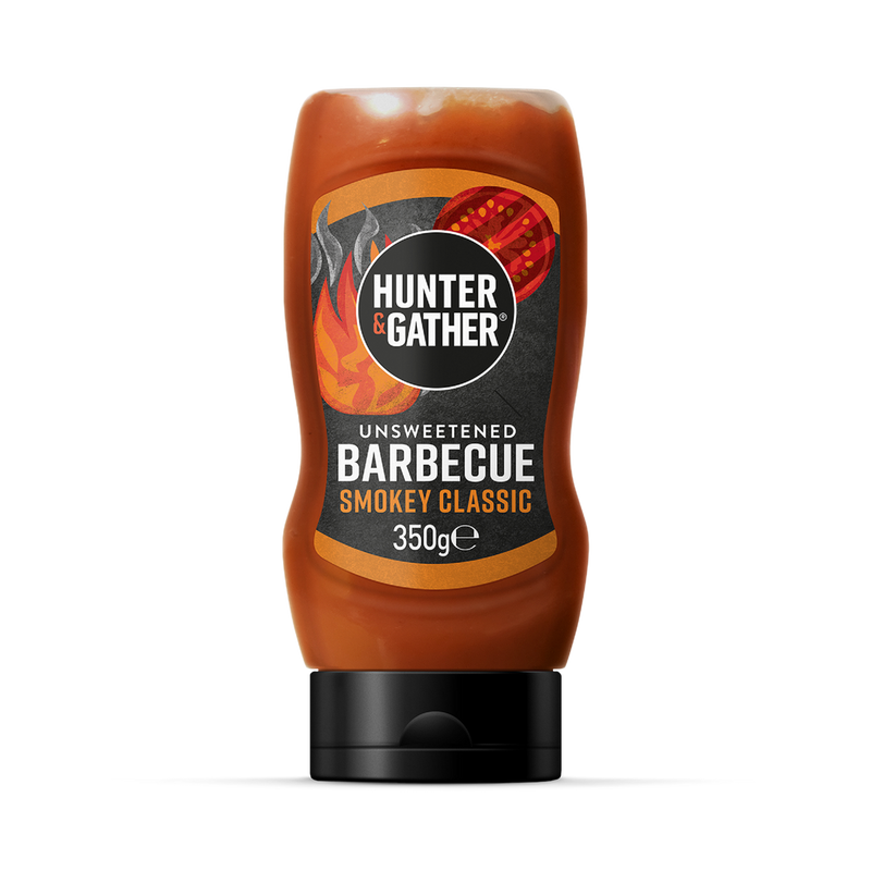 Hunter Gather Unsweetened BBQ Sauce Squeezy 350g