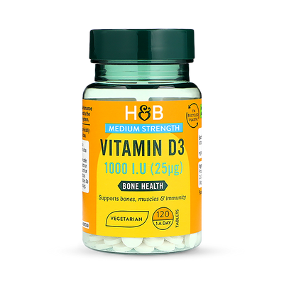Holland & Barrett Holland Barrett Vitamine D 1000 IU 25ug 120 Comprimés - Acheter en ligne chez McGrocer