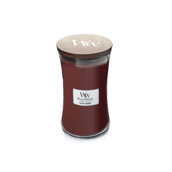 Woodwick Large Hourglass Black Cherry Candle 609.5g