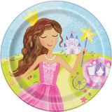 Unique Party Fairy Princess Dinner Plate (Pack of 8)