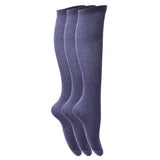 rens Girls Plain Knee High School Socks (Pack Of 3)