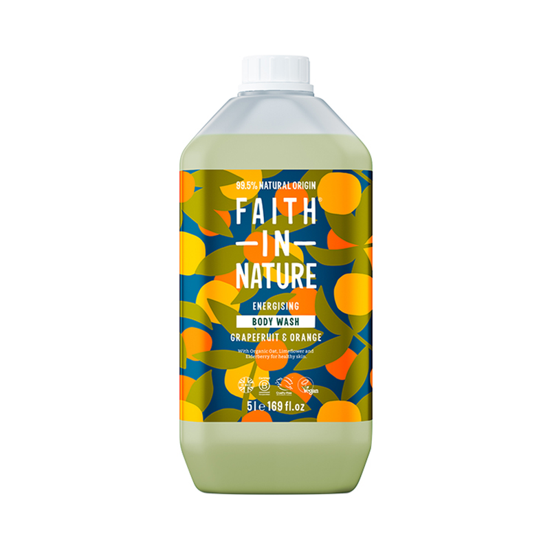 Faith in Nature - Grapefruit Orange Body Wash 5L