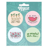 Grindstore Vegan Vinyl Stickers (Pack of 4)