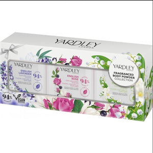 Yardley London Mini Perfumed Body Powder Collection 3x50g.