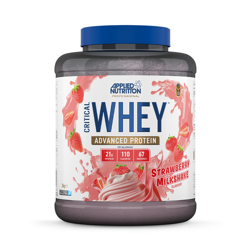 مسحوق بروتين Critical Whey بنكهة ميلك شيك الفراولة 2 كجم