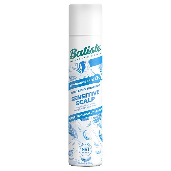 Batiste Sensitive Scalp Fragrance Free Dry Shampoo 200ml