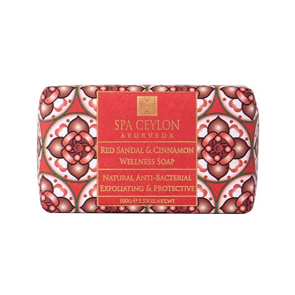 SPA CEYLON Red Sandal & Cinnamon - Wellness Soap-100g