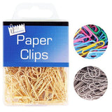 Just Stationery Assort Paper Clip Hanging Box 12 Pack 2.8cm